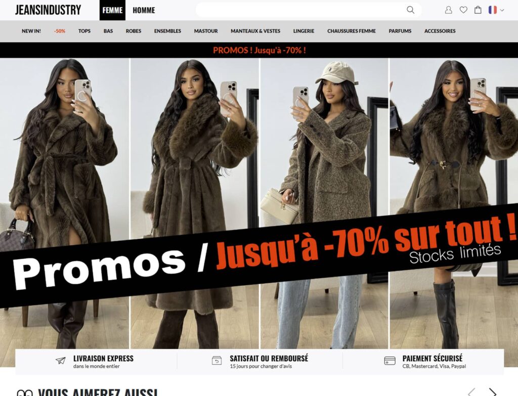 Jeans Industry : Page d’accueil Femme