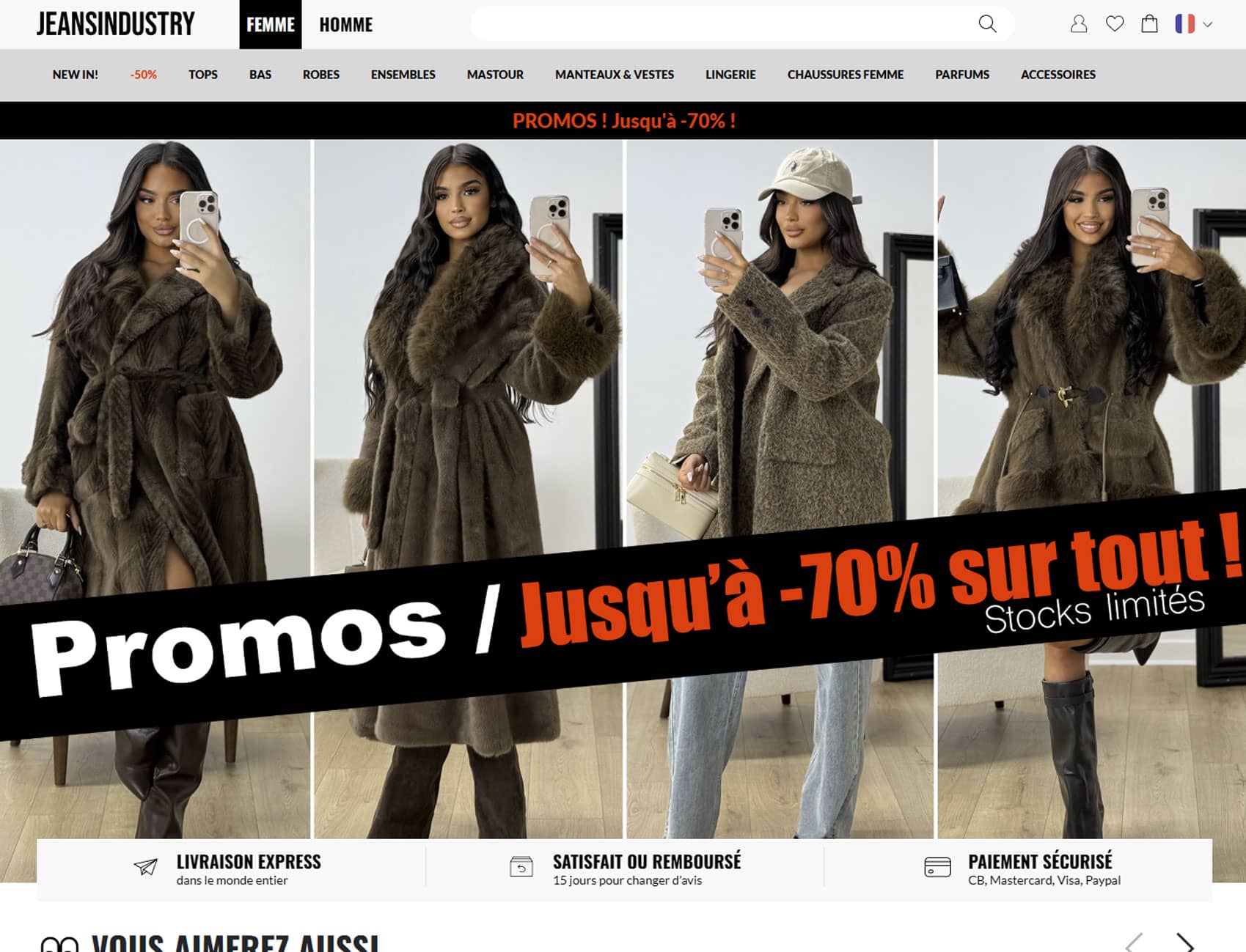 Jeans Industry : Page d’accueil Femme